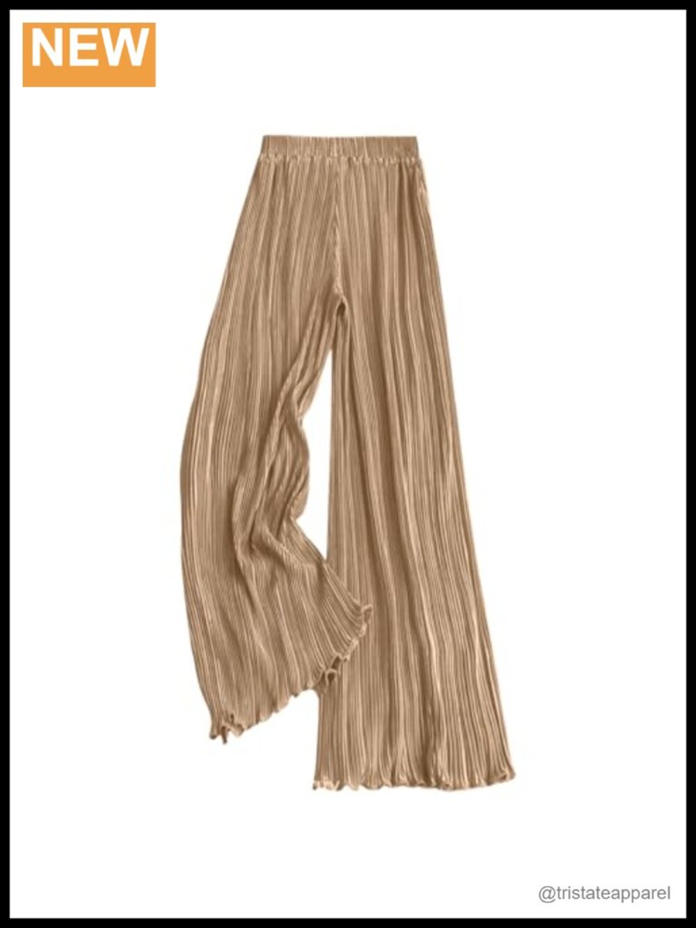 Wide Leg Palazzo Pants for Women High Rise Pleated Front Pull On